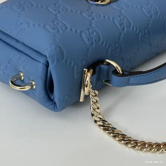 First bag ru handle Milano GUCCI mini bag-21*12.5*4.5CM GG top 0503